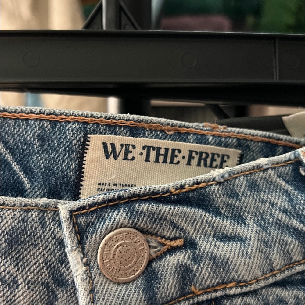 We The Free Light Blue Flare Jeans with Blue Star Accents. NWOT - Picture 3 of 4